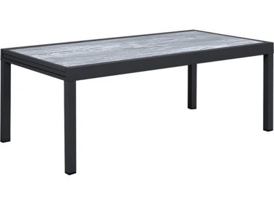 Table jardin en aluminium extensible "Lagos"  200320 x 105 x 76 cm  Gris