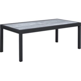 Table jardin en aluminium extensible "Lagos"  200320 x 105 x 76 cm  Gris