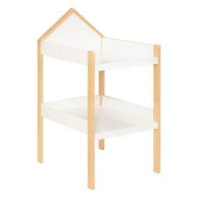 Table à langer bébé - bois - blanc - Atmosphera