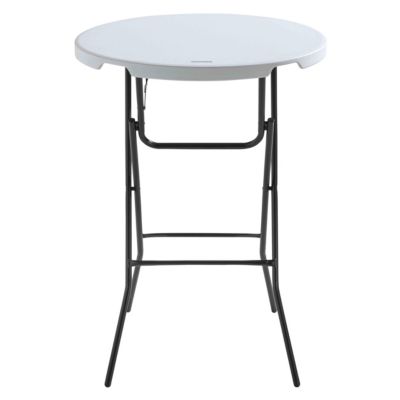 Table mange-debout pliante blanche   Oviala