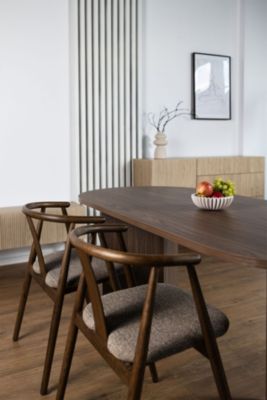 Table repas extensible Spider 160-200cm plateau bois effet noyer avec