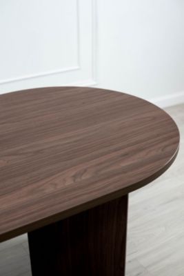 Table à manger Visimmy 90x150 cm chêne fumé