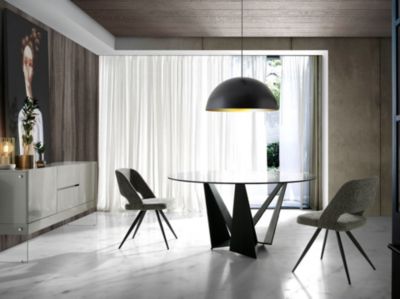 Table à manger acier dimensions 53 x 61 x 82 cm pour salle à manger design technique et robuste