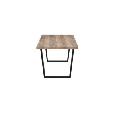 Table à manger ALTONIA  180x90 cm  Effet bois de manguier  Pieds métal  Design industriel et chaleureux