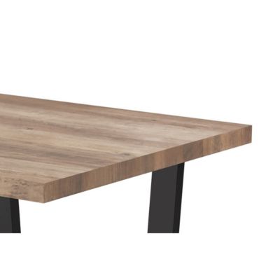 Table à manger ALTONIA  180x90 cm  Effet bois de manguier  Pieds métal  Design industriel et chaleureux