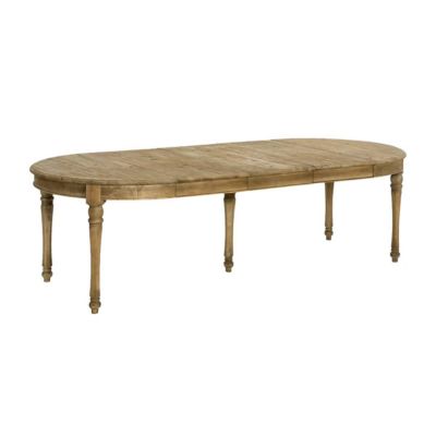 Table à manger avec allonges en bois recyclé Garance