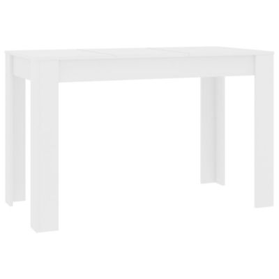 Table à manger Blanc 120x60x76 cm Bois d'ingénierie vidaXL