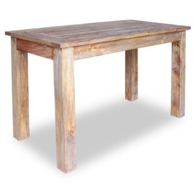 Table à manger bois d'acajou massif 120x60x77 cm vidaXL