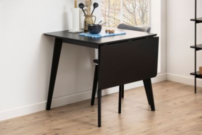 Table à manger carrée extensible en bois L80/120 - LETA