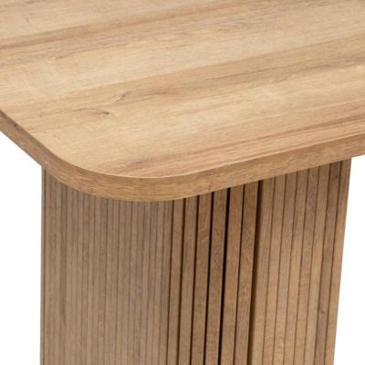 Table à manger "Colva" en placage effet bois L180cm - Atmosphera