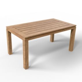 Table à manger de jardin en teck 4 à 6 personnes 160cm - Stella