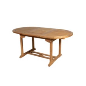 Table à manger de jardin extensible  - Teck - L120-170 cm - BYBLOS II de MYLIA