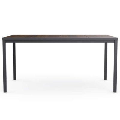 Table à manger de jardin signature porto 155cm - Marron aspect noyer ...