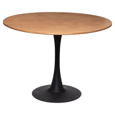 Table à manger Elias - métal & bois D100 cm - Atmosphera