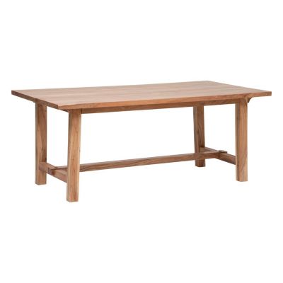 Table à manger en bois pour 6 personnes JILING - Marron