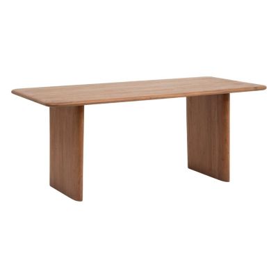 Table à manger en bois pour 6 personnes JIVAN - Marron