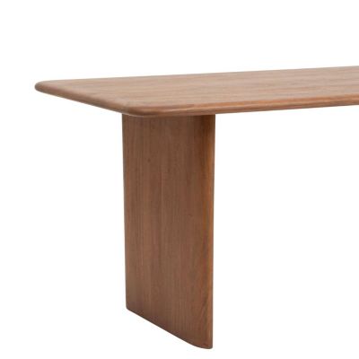 Table à manger en bois pour 6 personnes JIVAN - Marron