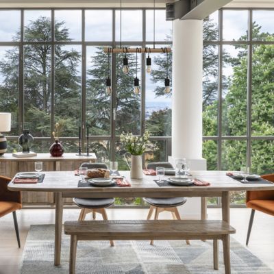 Table à manger extensible "Banila" acacia L180-260cm - Atmosphera Créateur d'intérieur