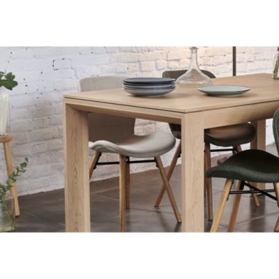 Table à manger extensible en chêne naturel L160/247  - FILIGRAME