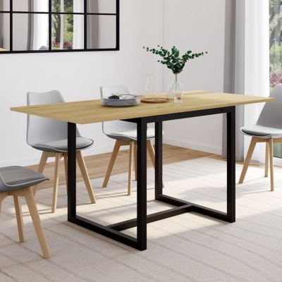 Table à manger extensible rectangle DETROIT 4-8 personnes design ...