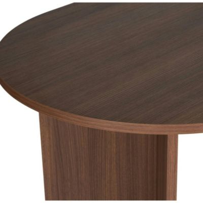 Table à manger moderne effet noyer pieds en V 180 cm MARFA