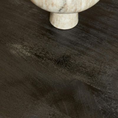 Table à manger ovale bois noir à pied central 300 cm RIVANO