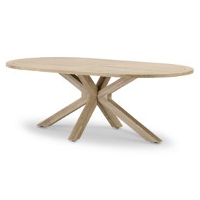 Table à manger ovale en bois 220x115cm - Siena