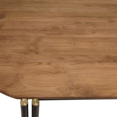 Table à manger ovale plateau bois de teck recyclé L200