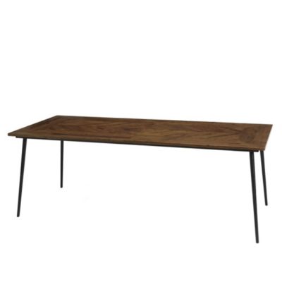 Table à manger rect. 220x100cm formes géométriques