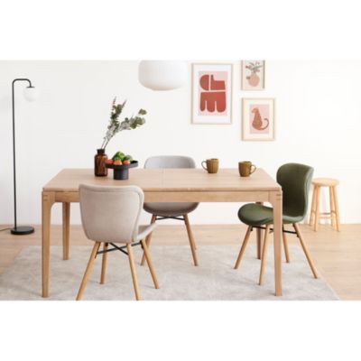 Table à manger rectangulaire extensible en bois L156/230 10 personnes  - BONIE
