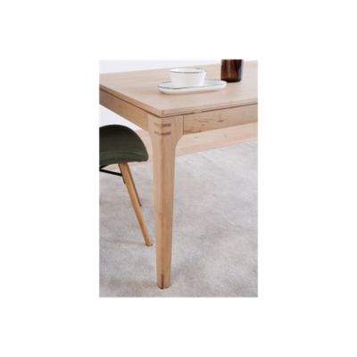 Table à manger rectangulaire extensible en bois L156/230 10 personnes  - BONIE