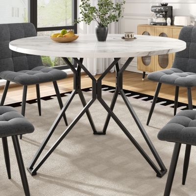 Table à Manger Ronde En Mdf Et Métal Avec Pieds Dorés Et Boutons Reglables80x80cmdore Table Dore
