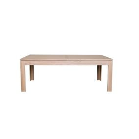 Table moderne extensible bois chêne blanchi massif L200/280 - BOSTON