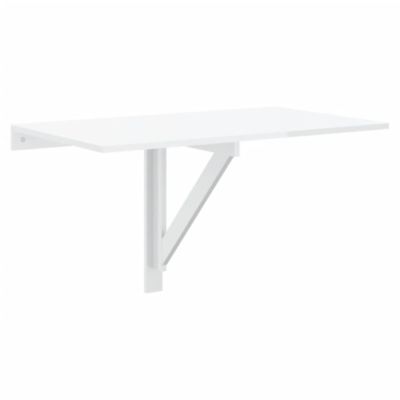 Table murale pliable Blanc brillant 100x60x56cm Bois ingénierie vidaXL