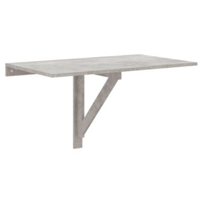Table murale pliable Gris béton 100x60x56 cm Bois d'ingénierie vidaXL