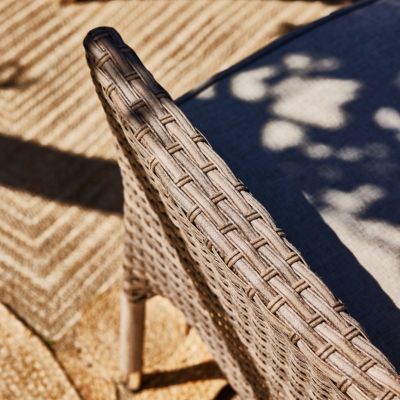 Table ovale 220x115 et 6 chaises en rotin synthétique - Siena & Bolonia