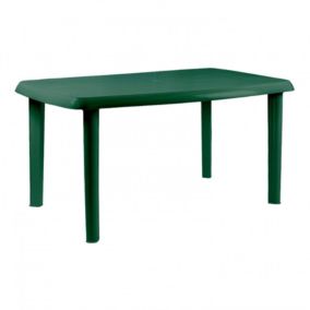 Table ovale/rectangulaire en résine Vistara vert 140x85x72cm 7house