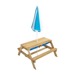 Table pique-nique pour enfant avec parasol  en Bois