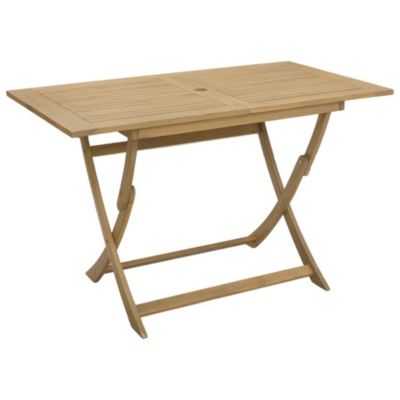 Table pliable de jardin 120x70x75 cm bois d'acacia solide vidaXL