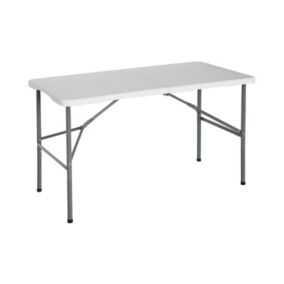 Table Pliante 122cm Rectangulaire Blanc Catering O91