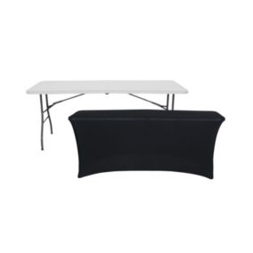 Table Pliante 240cm Blanche + Housse Catering 7house