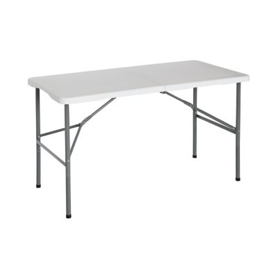 Table Pliante de Camping Blanche 122x74cm Thinia Home