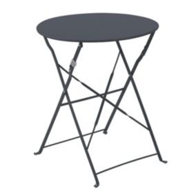 Table pliante en acier gris anthracite  Oviala