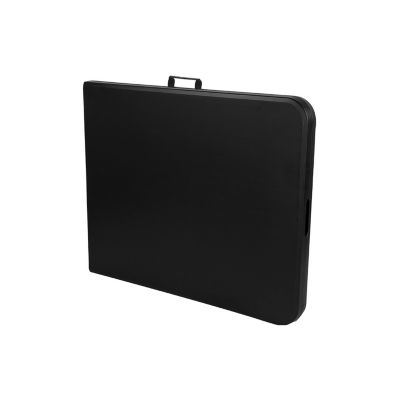 Table Pliante Rectangulaire Noir 180x74cm Thinia Home