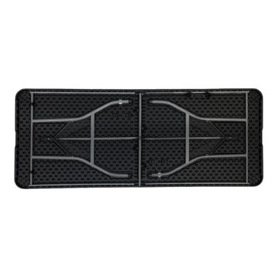 Table Pliante Rectangulaire Noir 180x74cm Thinia Home