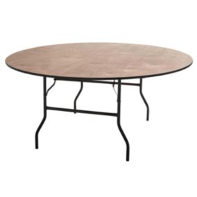Table pliante ronde en bois 10 places 170cm buffet traiteur  Oviala