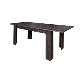 Table à rallonge Albatera, Console extensible, Table à manger extensible, Console de cuisine extensible, 160/220x88h75 cm, Gris