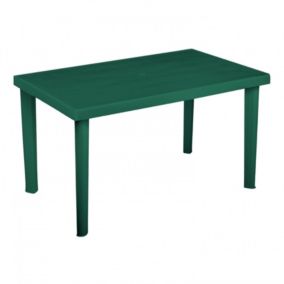 Table rectangulaire en résine Terra vert 127x76x72cm Thinia Home