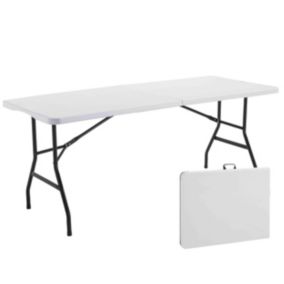 Table rectangulaire pliante 180 cm en PEHD - 8 places  Oviala