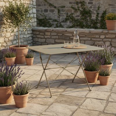 Table rectangulaire pliante BISTROT -  Taupe